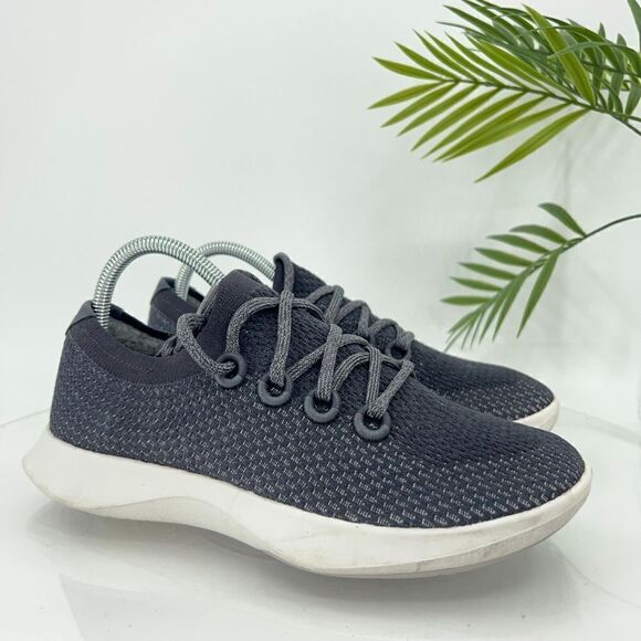 Allbirds Tree Dasher Womens Size 9 Navy Blue Running Sneakers Shoes Knit Slip on - Picture 1 of 12